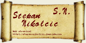 Stepan Nikolčić vizit kartica